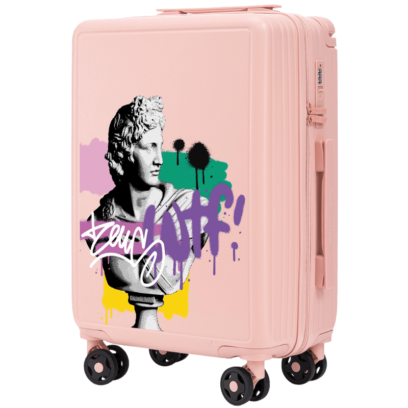 Walizka kabinowa Wings ABS+ 20" Customized SOFT PINK ZEUS