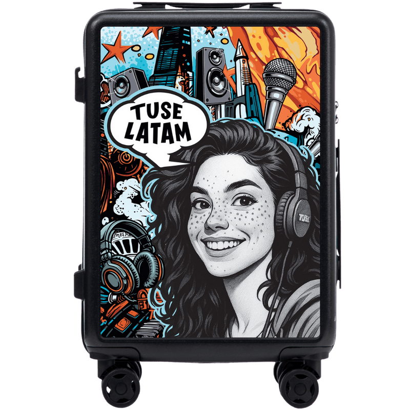 Walizka kabinowa Wings x TUSE Customized 20" GIRL BLACK
