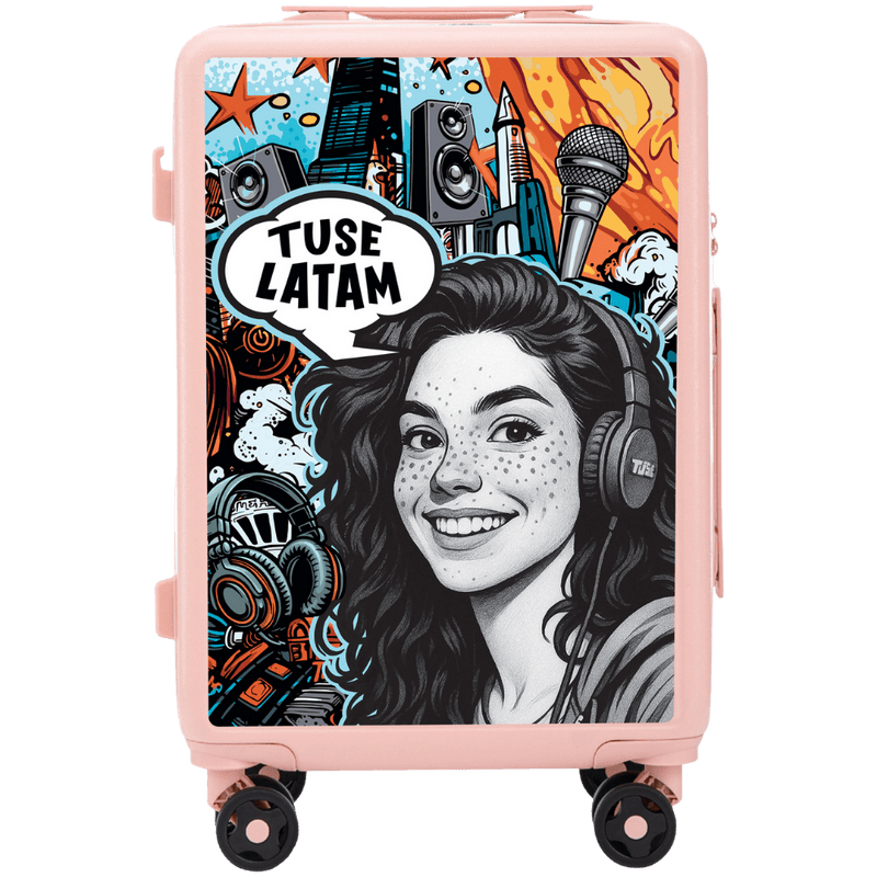 Walizka kabinowa Wings x TUSE Customized 20" GIRL  SOFT PINK