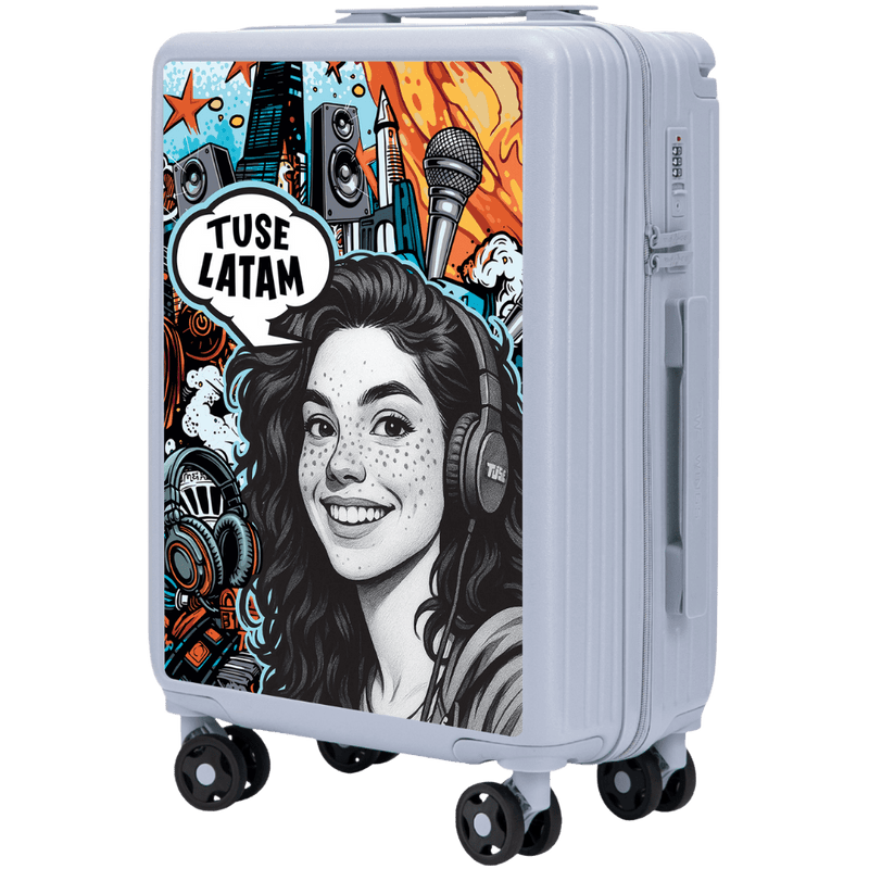 Walizka kabinowa Wings x TUSE Customized 20" GIRL PASTEL BLUE