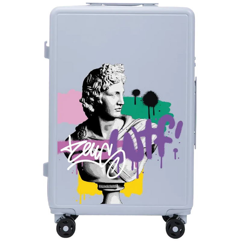 Walizka średnia Wings ABS+ 24" Customized PASTEL BLUE ZEUS