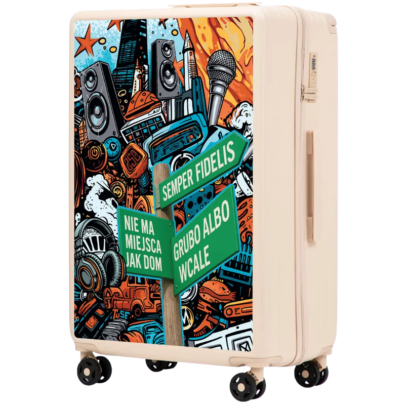 Walizka duża Wings ABS+ 28" Customized Tuse Pih DIRTY WHITE