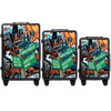 Komplet 3 WALIZEK Wings ABS+ Customized Tuse Pih  BLACK