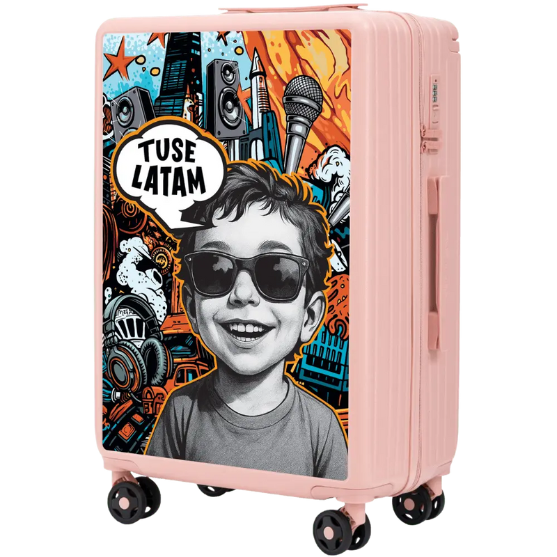Walizka średnia Wings x TUSE Customized 24" BOY SOFT PINK