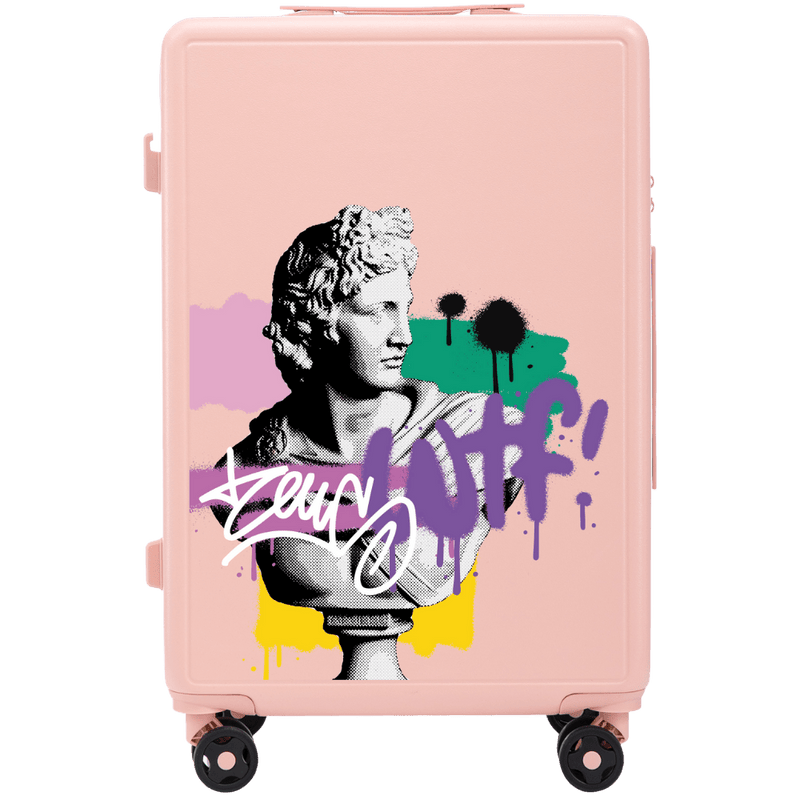 Walizka średnia Wings ABS+ 24" Customized SOFT PINK ZEUS