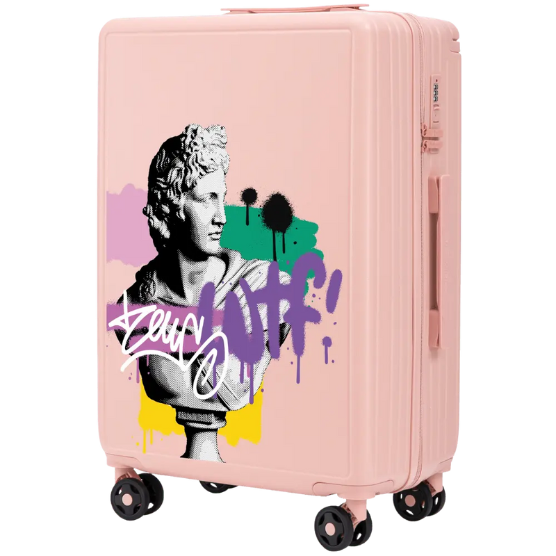 Walizka średnia Wings ABS+ 24" Customized SOFT PINK ZEUS