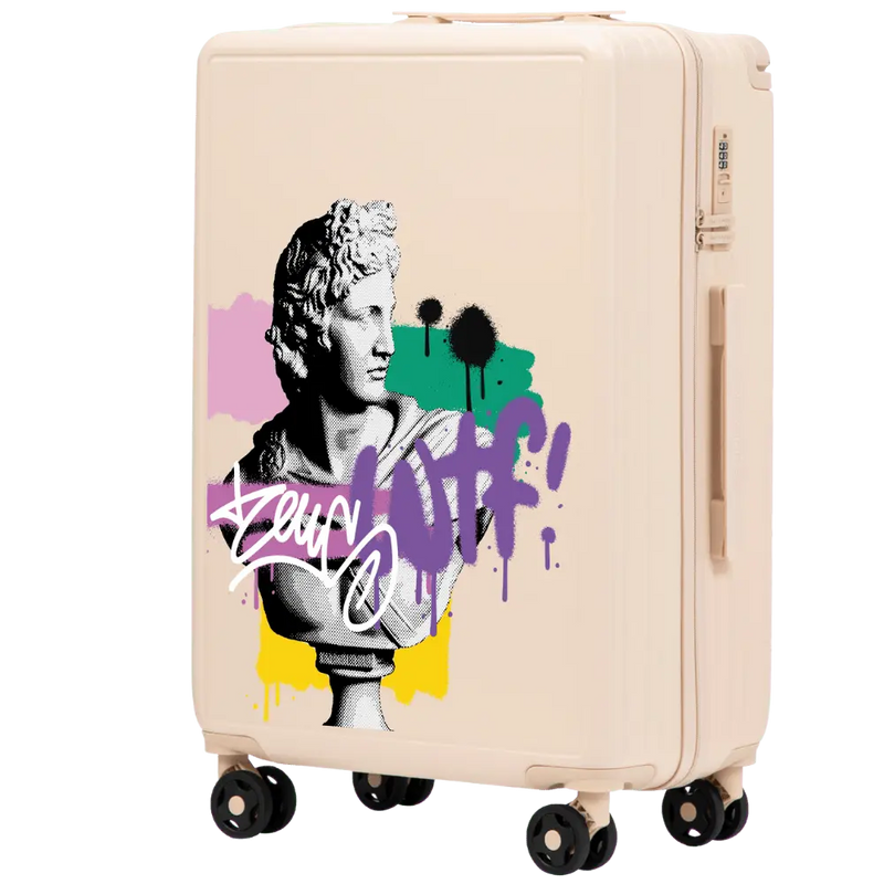 Walizka średnia Wings ABS+ 24" Customized DIRTY WHITE ZEUS