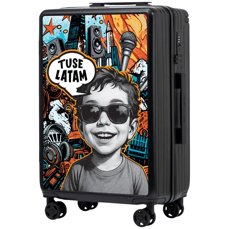 Walizka średnia Wings x TUSE Customized 24" BOY BLACK