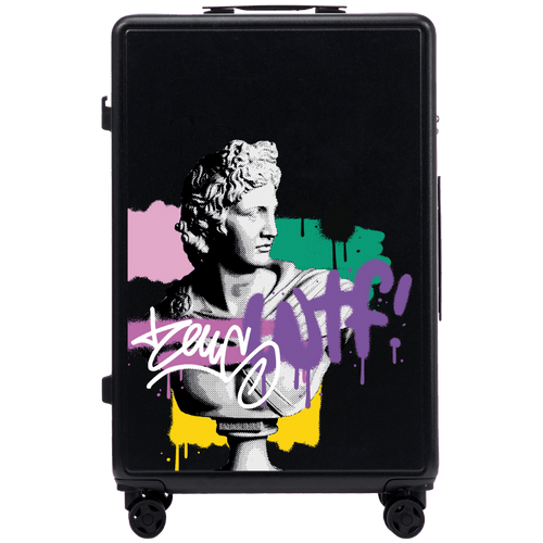 Walizka duża Wings ABS+ 28" Customized BLACK ZEUS