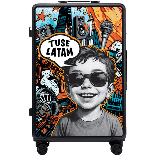 Walizka kabinowa Wings x TUSE Customized 28" BOY BLACK