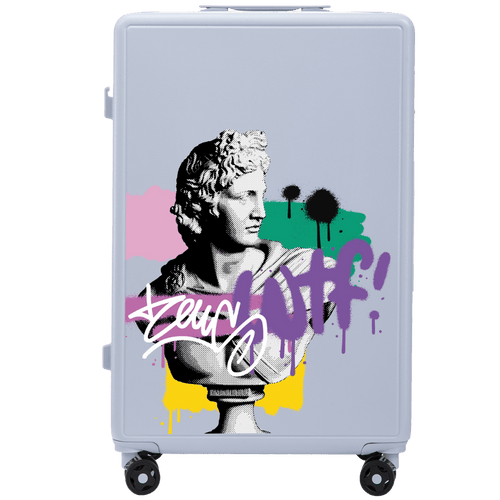 Walizka duża Wings ABS+ 28" Customized PASTEL BLUE ZEUS