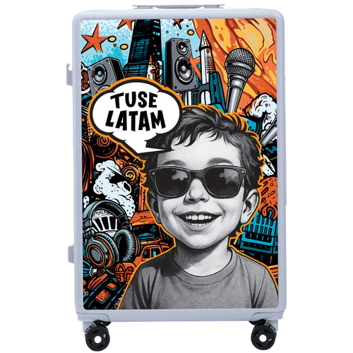 Walizka kabinowa Wings x TUSE Customized 28" BOY PASTEL BLUE