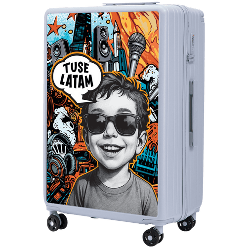 Walizka kabinowa Wings x TUSE Customized 28" BOY PASTEL BLUE