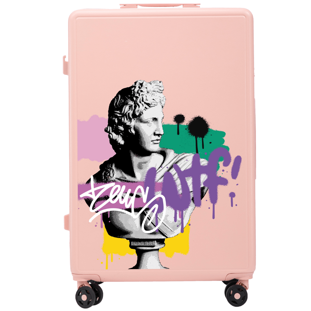 Walizka duża Wings ABS+ 28" Customized SOFT PINK ZEUS