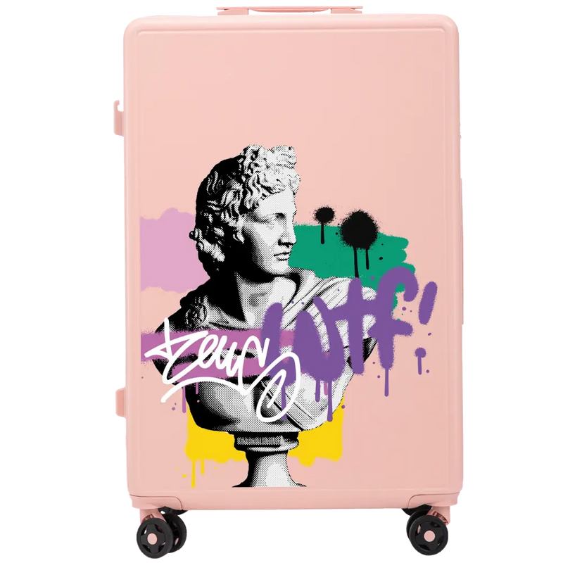 Walizka duża Wings ABS+ 28" Customized SOFT PINK ZEUS