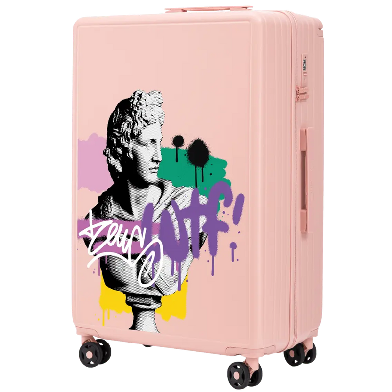 Walizka duża Wings ABS+ 28" Customized SOFT PINK ZEUS