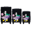 Komplet 3 WALIZEK Wings ABS+ Customized BLACK ZEUS