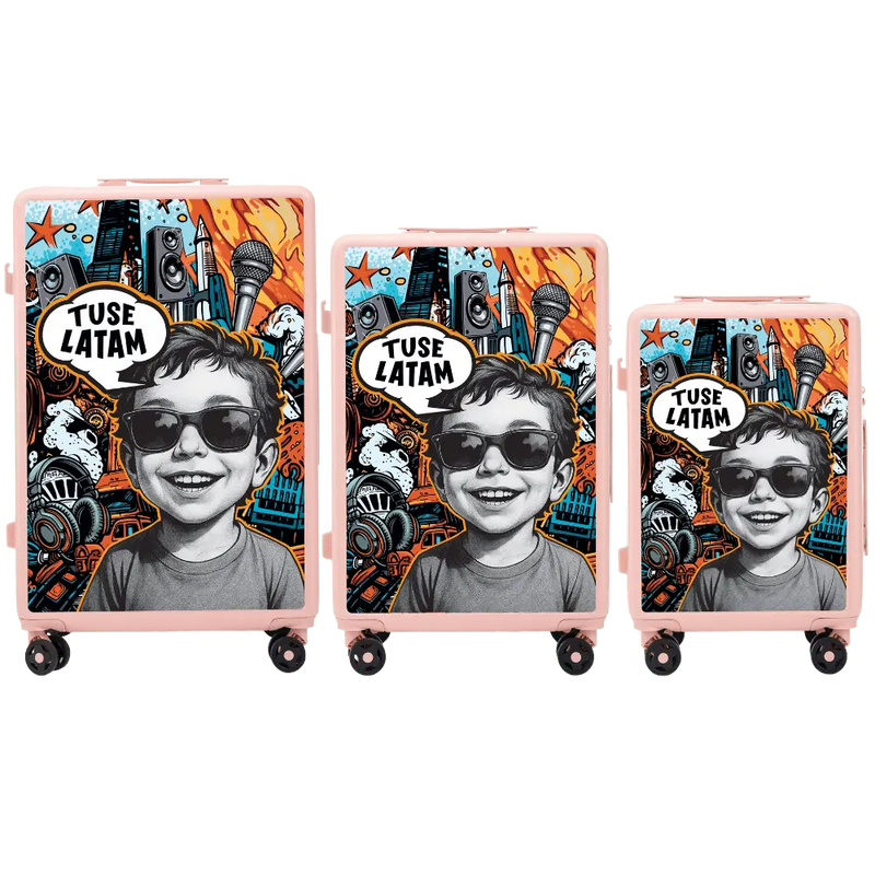 Komplet 3 WALIZEK Wings x TUSE Customized BOY DIRTY WHITE