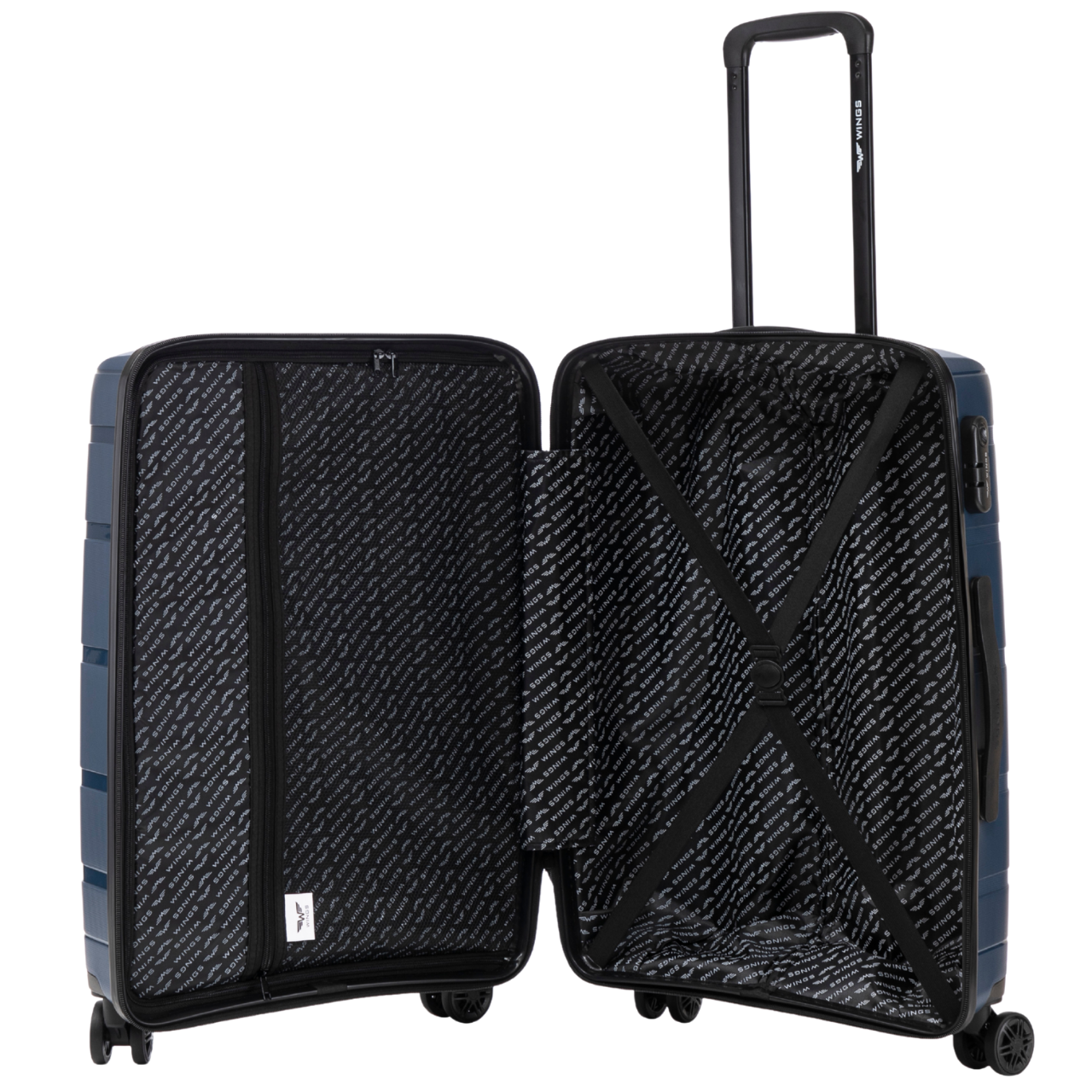 Walizka średnia Wings HAWFINCH 3.0 polipropylen 24" BLUE