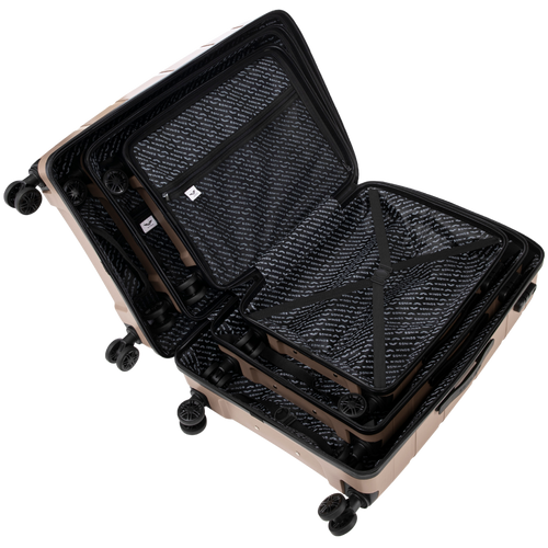 Komplet 3 walizek Wings HAWFINCH 3.0 polipropylen CHAMPAGNE