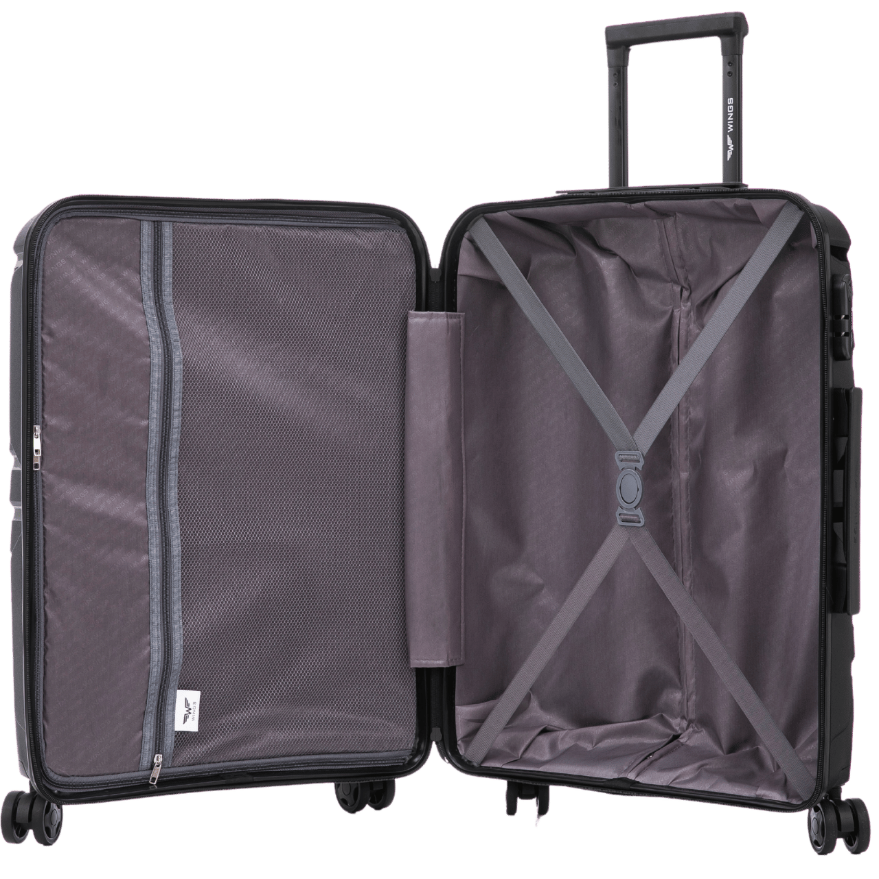 Walizka duża Wings PHOENIX 2.0 polipropylen 28" BURGUNDY PHOENIX COLLECTION