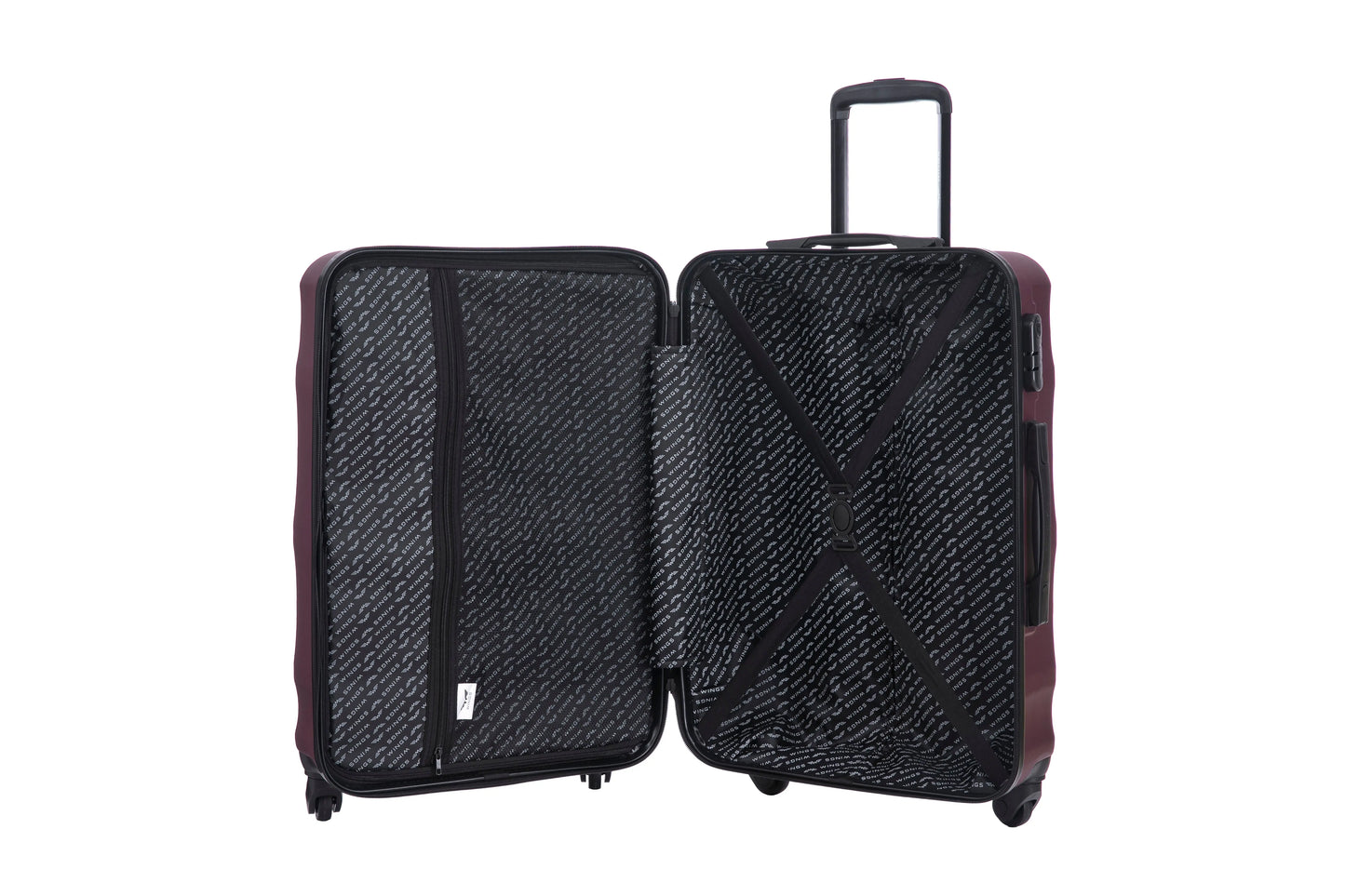 Komplet 3 WALIZEK Wings ABS+ VULTURE Burgundy VULTURE COLLECTION