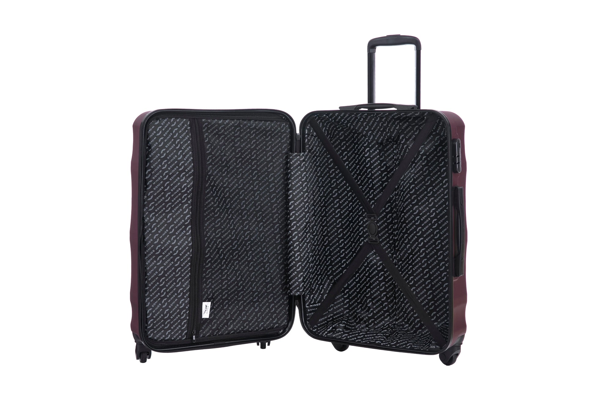 Komplet 3 WALIZEK Wings ABS+ VULTURE Burgundy VULTURE COLLECTION