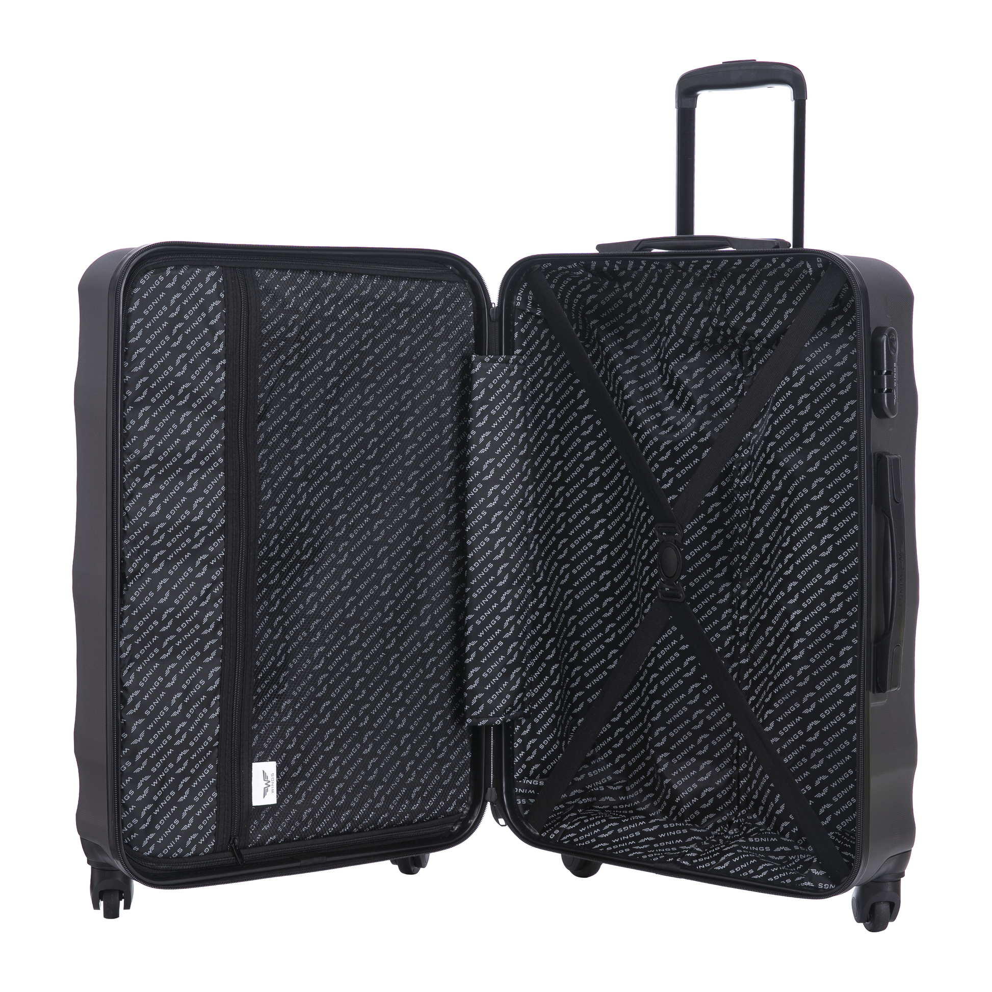 Walizka ŚREDNIA WINGS ABS+ VULTURE 24" Dark Grey VULTURE COLLECTION