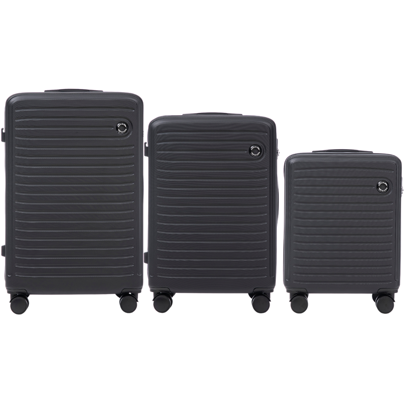 Komplet 3 WALIZEK Wings ABS+ COOT Black