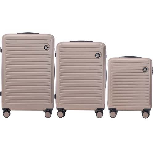 Komplet 3 WALIZEK Wings ABS+ COOT Champagne