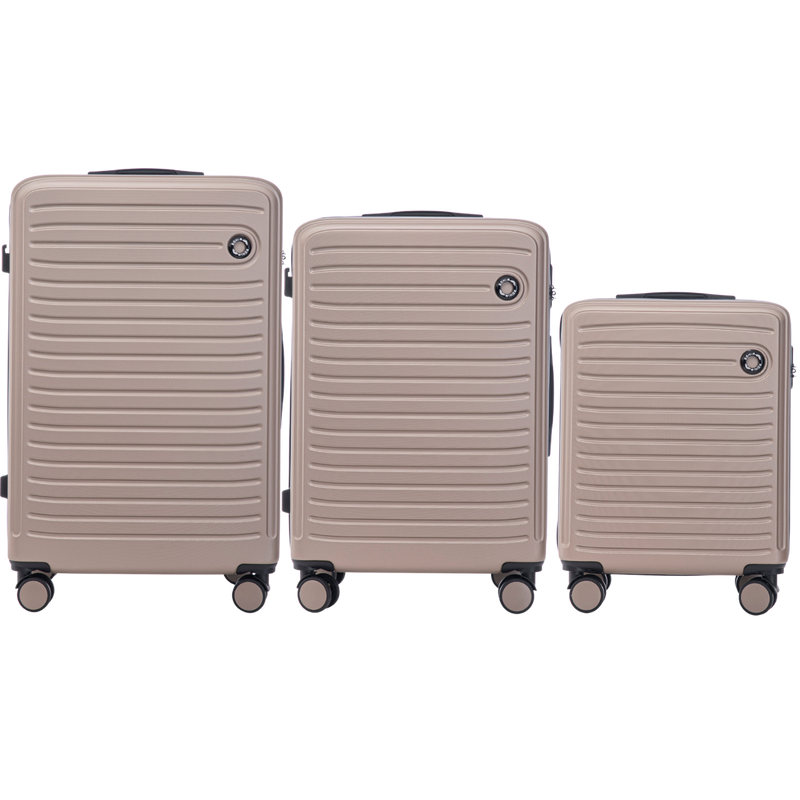 Komplet 3 WALIZEK Wings ABS+ COOT Champagne