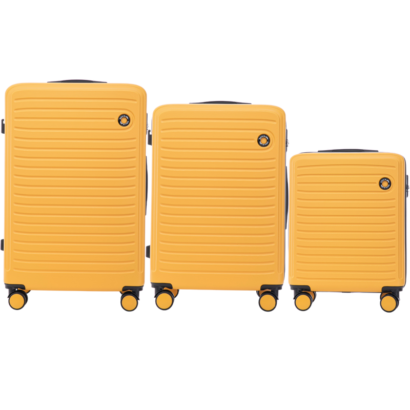 Komplet 3 WALIZEK Wings ABS+ COOT Yellow