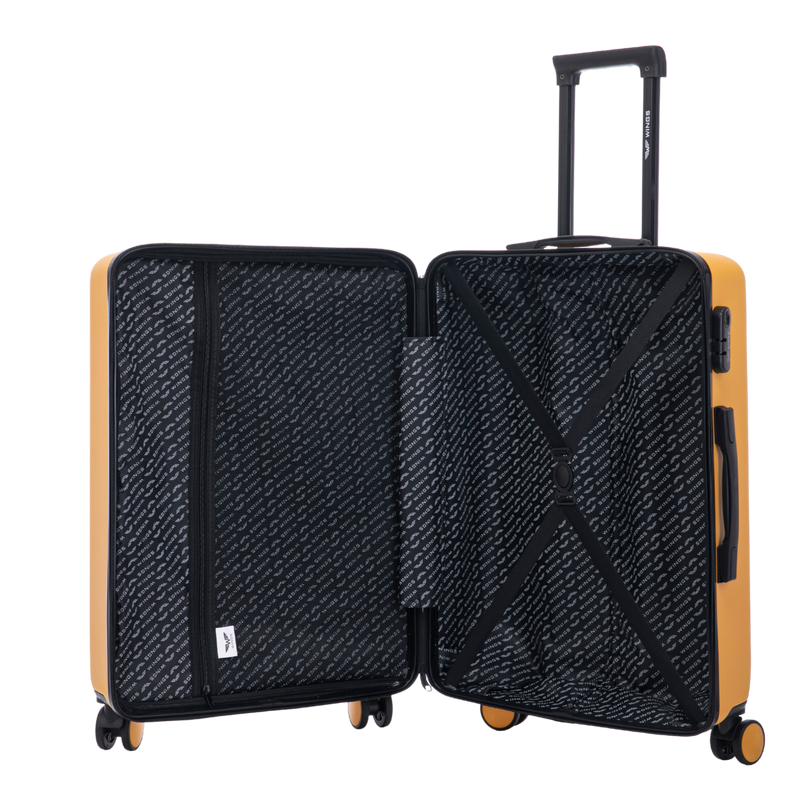 Walizka ŚREDNIA  Wings ABS+ COOT 24" Yellow