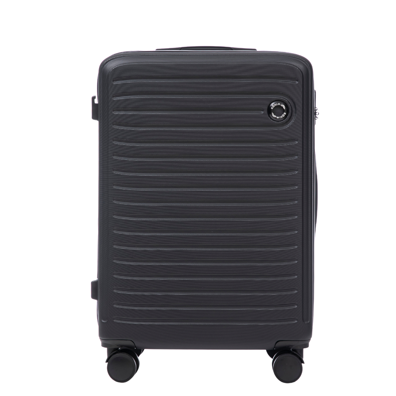 Walizka ŚREDNIA  Wings ABS+ COOT 24" Black
