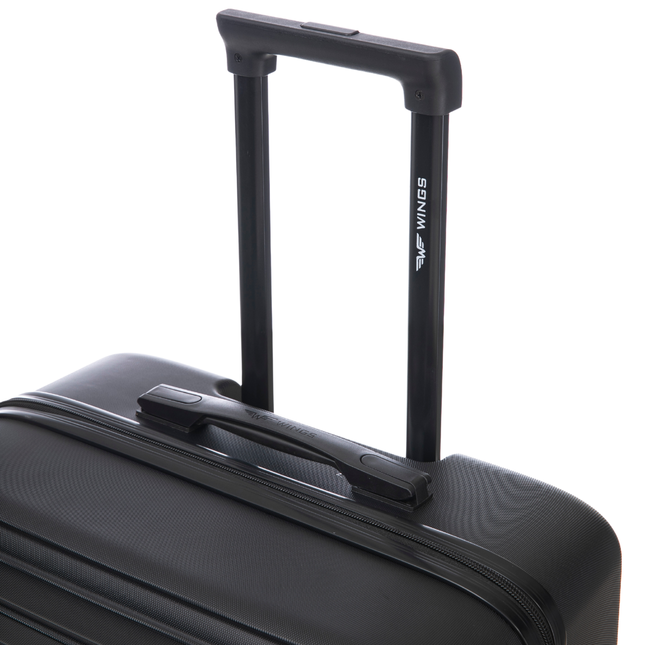 Walizka ŚREDNIA  Wings ABS+ COOT 24" Black