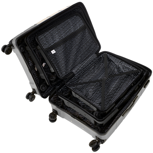 Komplet 3 walizek Wings HAWFINCH 3.0 polipropylen DARK GREY