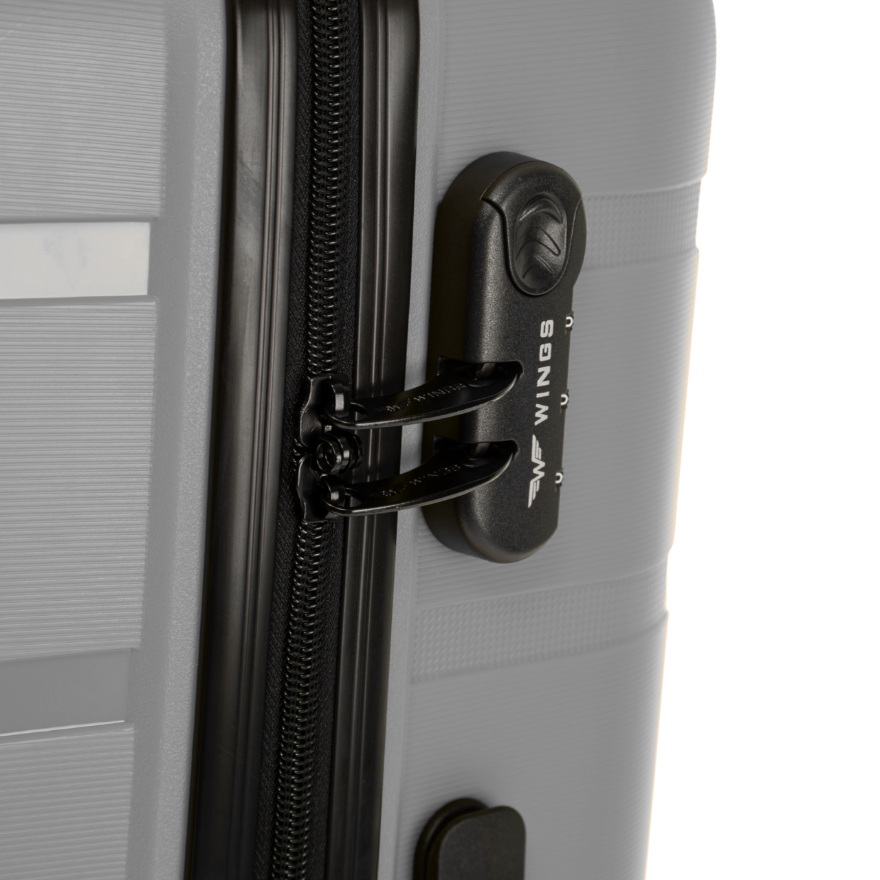 Komplet 3 walizek Wings HAWFINCH 3.0 polipropylen DARK GREY