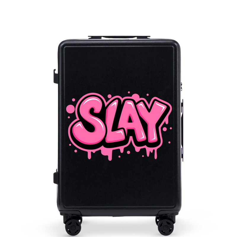 Walizka średnia Wings  ABS+ 24" Customized BLACK SLAY