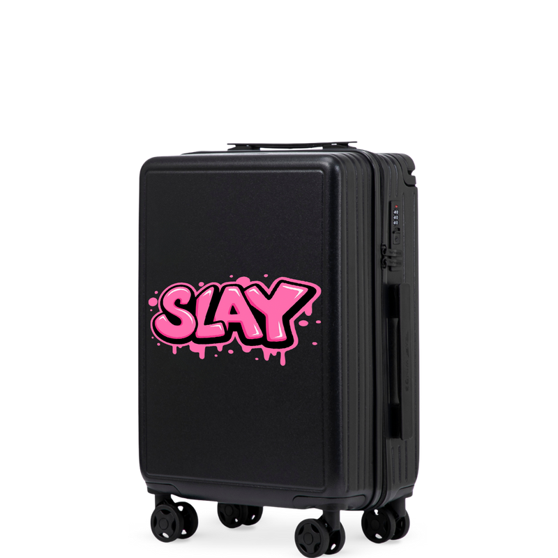 Walizka kabinowa Wings ABS+ 20" Customized BLACK SLAY