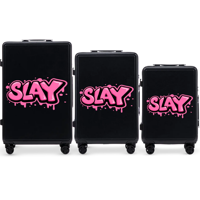 Komplet 3 WALIZEK Wings ABS+ Customized BLACK SLAY