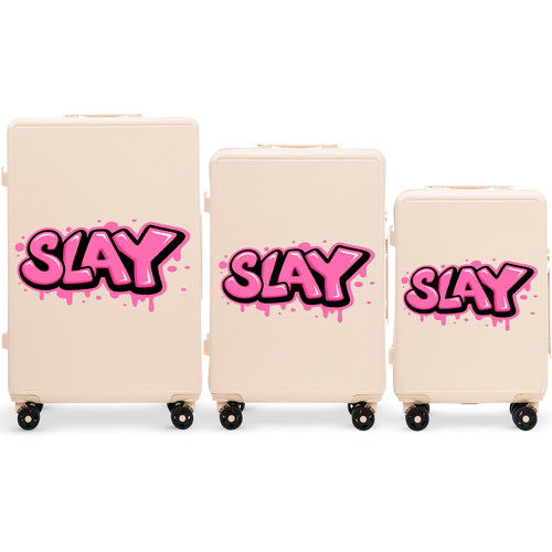 Komplet 3 WALIZEK Wings ABS+ Customized DIRTY WHITE SLAY