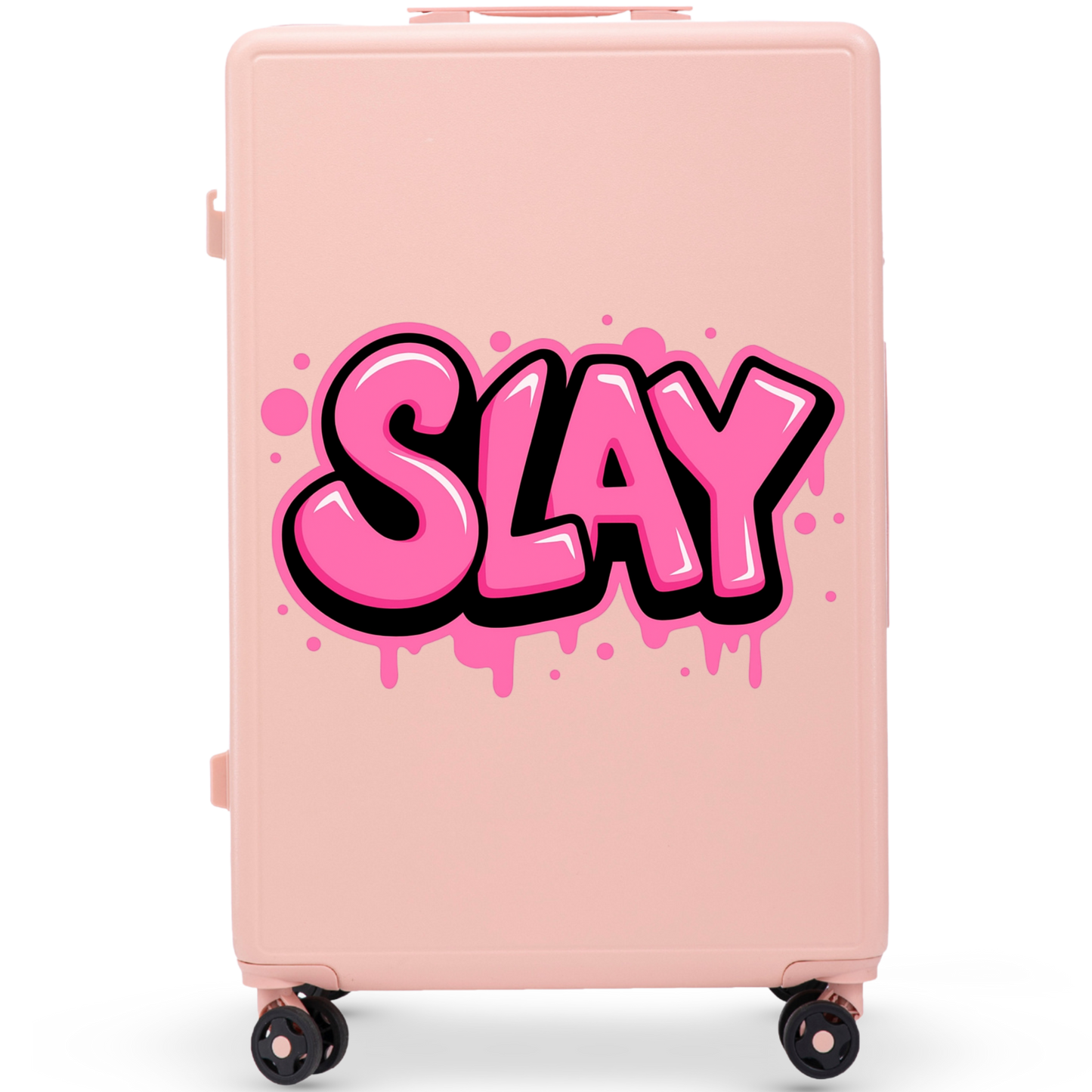 Walizka duża Wings ABS+ 28" Customized PINK SLAY