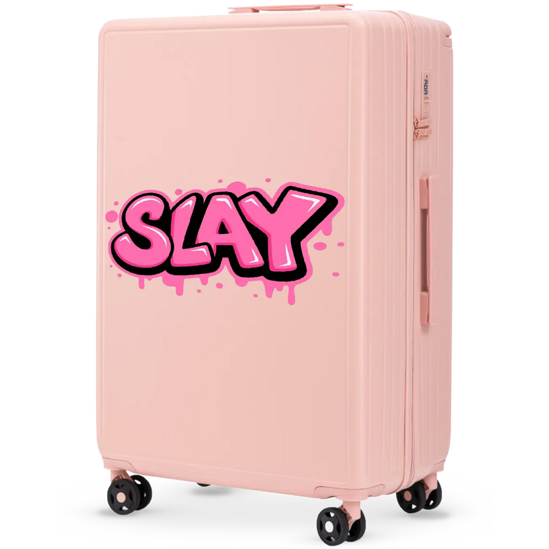 Walizka duża Wings ABS+ 28" Customized PINK SLAY