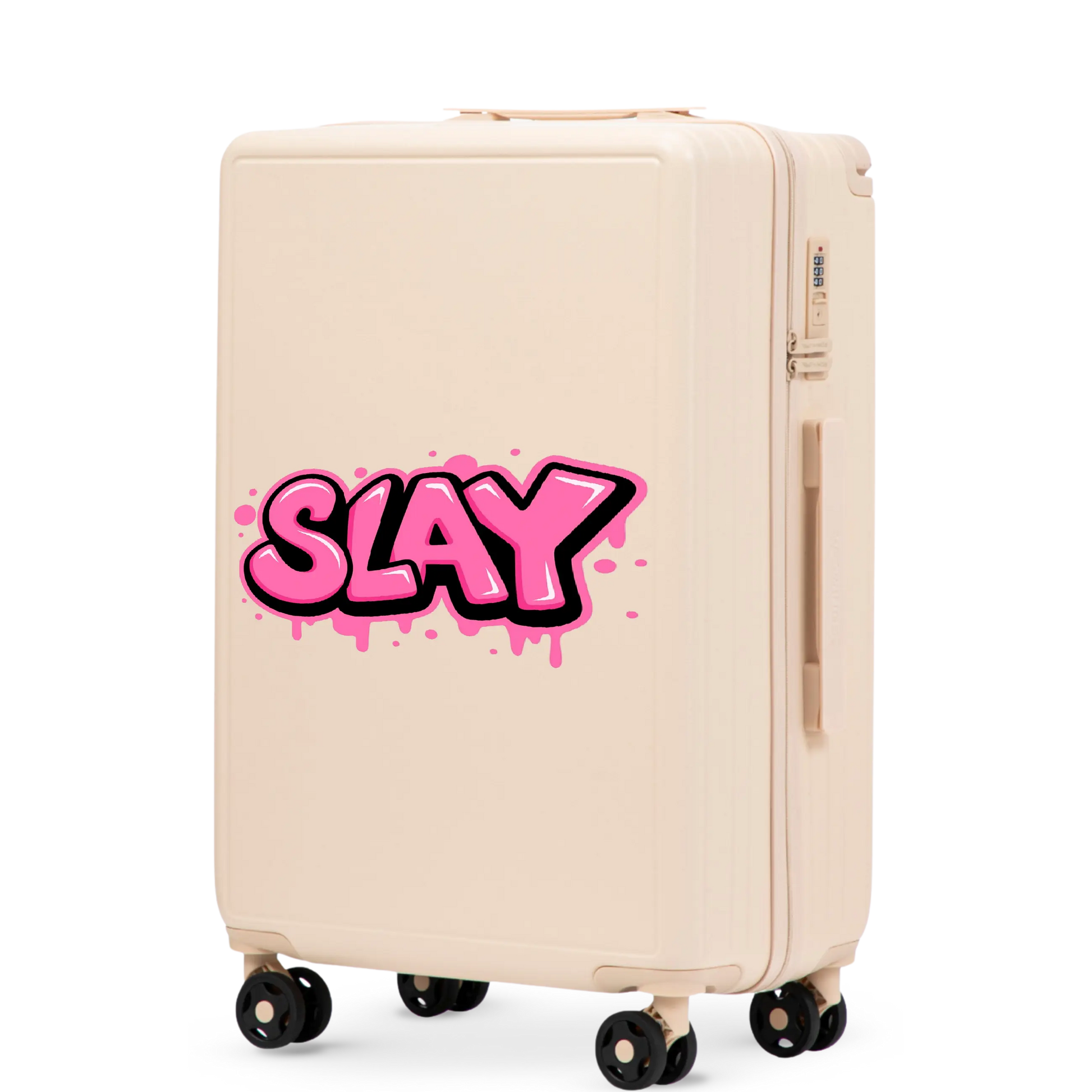 Walizka średnia Wings  ABS+ 24" Customized DIRTY WHITE SLAY customized