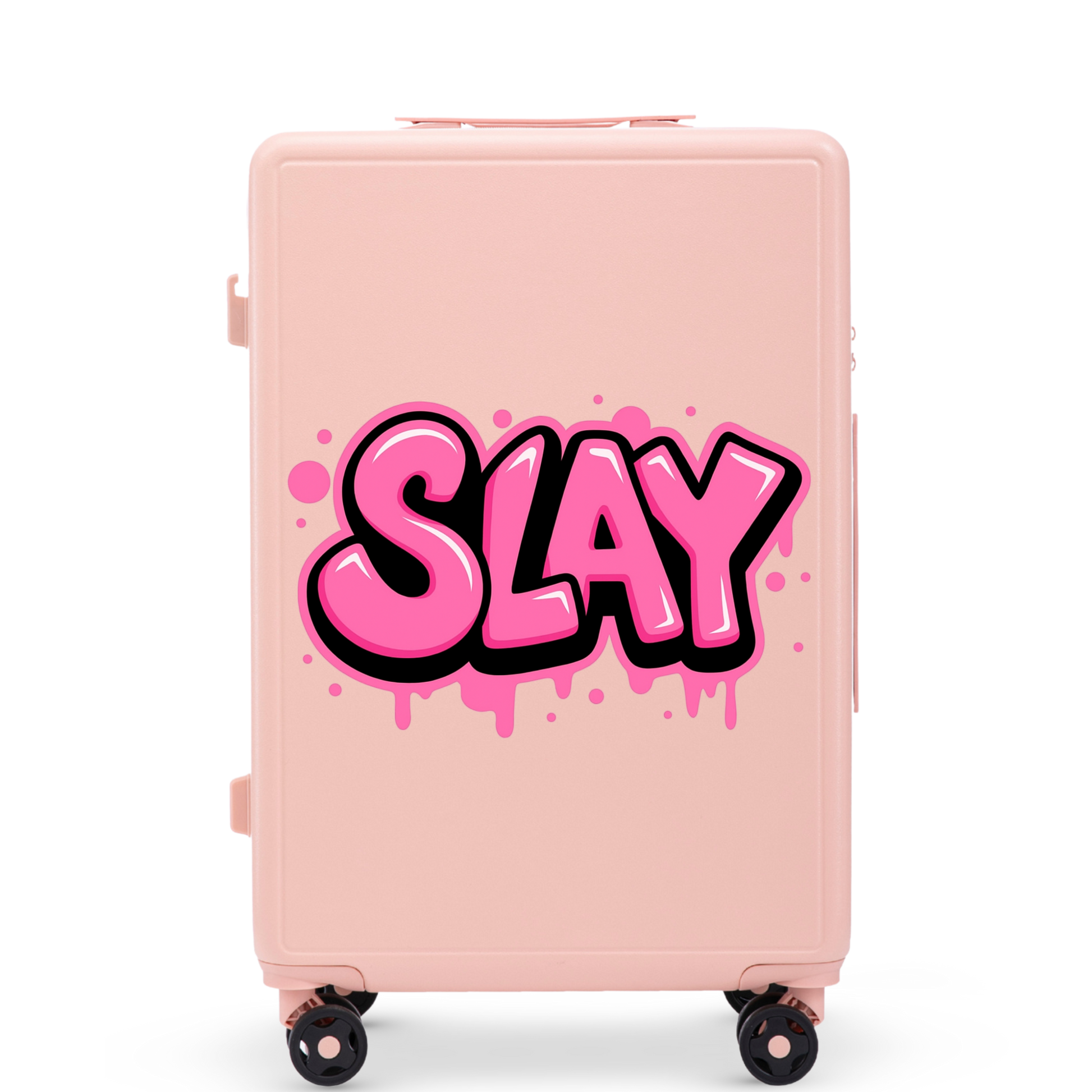 Walizka średnia Wings  ABS+ 24" Customized PINK SLAY