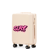 Walizka kabinowa Wings ABS+ 20" Customized DIRTY WHITE SLAY