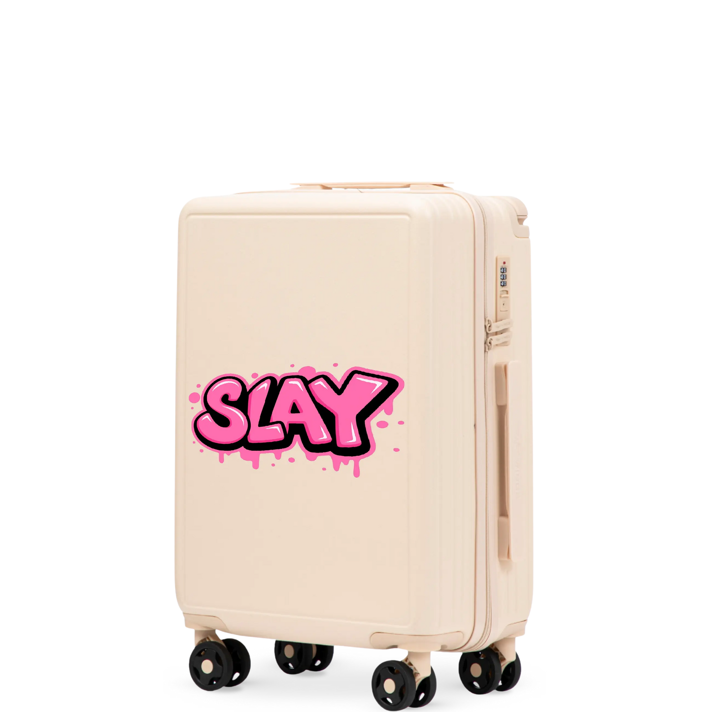 Walizka kabinowa Wings ABS+ 20" Customized DIRTY WHITE SLAY customized