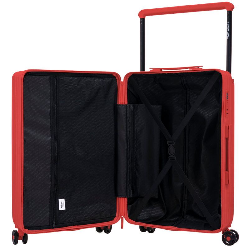 Walizka kabinowa Wings BUNTING ABS+ 20" RED