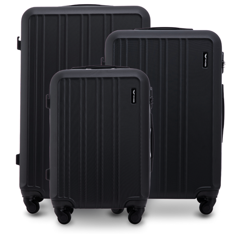 Komplet 3 walizek Wings HARRIER BLACK
