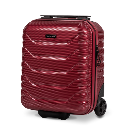 Walizka kabinowa mini Wings CRAKE 16" WINE RED